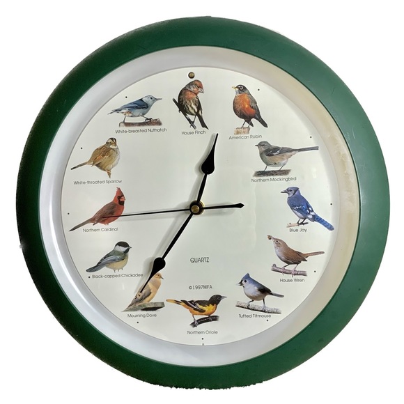 mark feldstein Wall Decor Vintage Singing Bird Clock Mark Feldstein